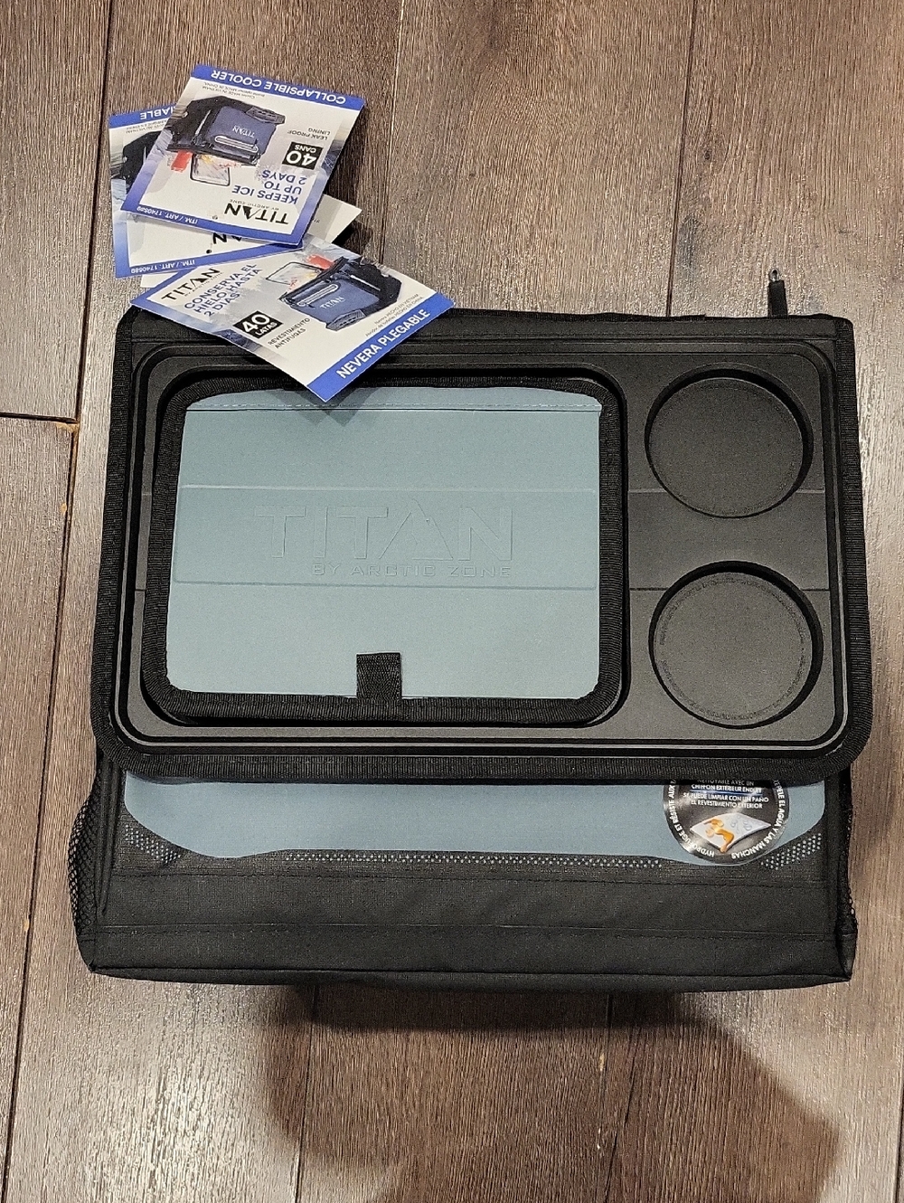 Titan Portable Travel Tray with Dual Cup Holders